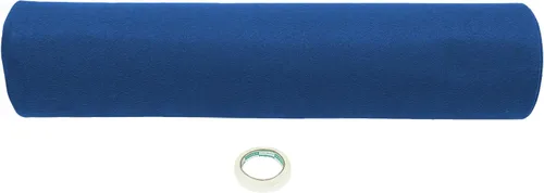 Miniatura 6 de DYNAMI Alfombra gruesa azul para pasarela, 3 x 33 pies, 360 GSM, 0.197 in, antideslizante, para bodas, decoración de eventos especiales, doble cara