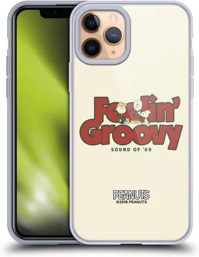 Miniatura 25 de Head Case Designs Funda de gel Woodstock 50th con licencia oficial de Peanuts Snoopy Guitar 1969 [protección de grado militar] compatible con Apple