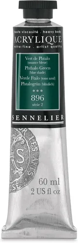 Miniatura 20 de Sennelier Acrílico para artistas extrafinos, 2.0 fl oz, luz verde cromo S3