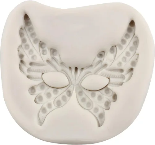 Miniatura 5 de TEYOULIN Mardi Gras Fondant - Molde de silicona para mascarada, corona de mascarada, para carnaval, decoración de cupcakes, caramelo, chocolate