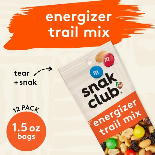 Miniatura 3 de Snak Club Energizer Trail Mix, 2 onzas (paquete de 12)