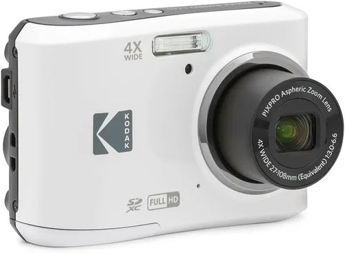 Miniatura 3 de Kodak FZ45WH PIXPRO FZ45 - Cámara digital de 16 MP, color blanco, paquete con tarjeta de memoria Lexar Professional 633x 64GB UHS-1 Clase 10 SDXC