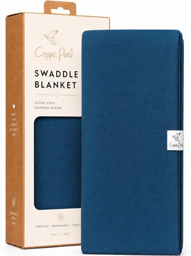 Miniatura 11 de Copper Pearl Swaddle Blankets for Newborns Soft Stretchy Receiving Blankets for Boys and Girls Large 46 x 46 Inch Baby Blankets Lightweight