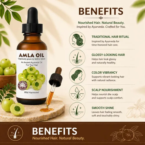 Miniatura 6 de Best Nature's Cosmetics Aceite de amla indio puro y natural – Aceite de grosella espinosa india – Nutre el cuero cabelludo – Acondiciona el cabello