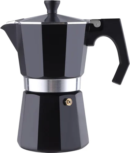 Miniatura 12 de wedrink Cafetera de Espresso de 3 Tazas para Estufa, Olla de Moka de Aluminio Percolador (150ml)