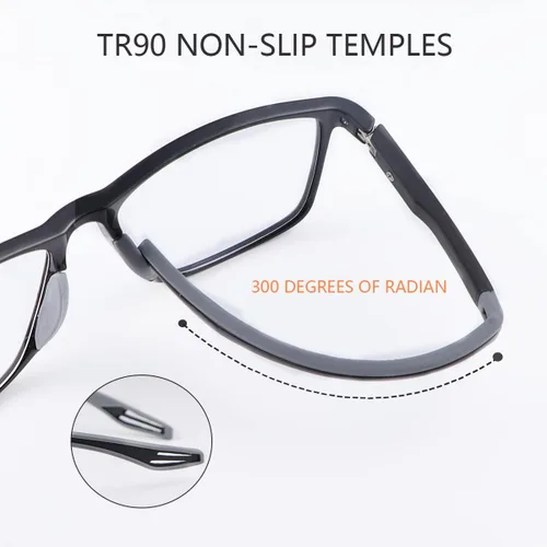 Miniatura 3 de Photochromic Progressive Multifocus Reading Glasses UV400 Spring Hinge Computer Anti Blue Light Eyewear for Men Women