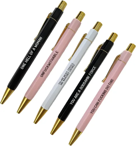 Miniatura 14 de Juego de 5 bolígrafos divertidos para enfermera, bolígrafos divertidos de tinta negra, bolígrafos de enfermería para enfermeras, médicos