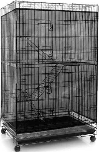 Shappy Jaula grande para pájaros, cubierta de jaula de pájaros, red de malla ajustable suave y aireada para loro periquito guacamayo (59.8 x 39.4