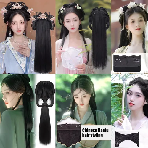Miniatura 6 de Honbay 50 clips de presión en forma de U de 6 dientes para extensiones de cabello, 1.3 pulgadas (beige)