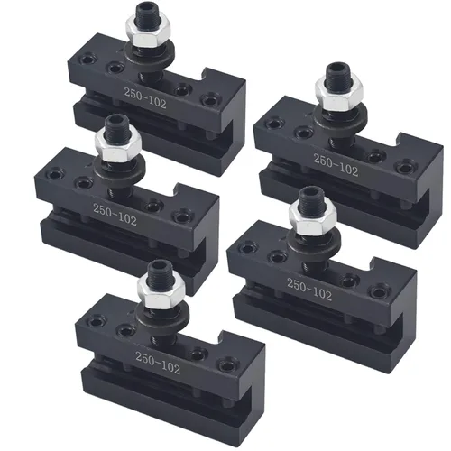 Miniatura 7 de waltyotur 2 piezas AXA Quick Change Tool Post 250-102 Tipo de cuña Poste de herramienta de cambio rápido 6-12 pulgadas Torno Swing