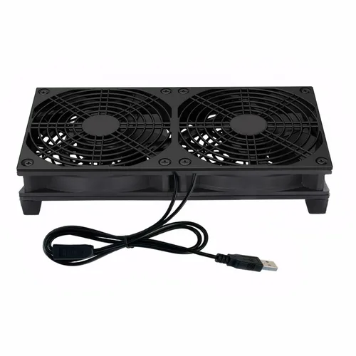Miniatura 9 de VTRETU - Ventilador de refrigeración con interfaz USB silenciosa, utilizado para rack de enrutador, bricolaje, audio y video, gabinete de red