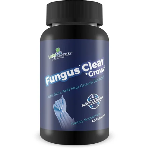Fungus Clear Grow - Soporte para el crecimiento de uñas, piel y cabello - Ayuda a apoyar el crecimiento natural de la piel y las uñas con esta