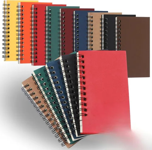 Miniatura 22 de Jutom 18 piezas de pequeños cuadernos en espiral, blocs de notas 3x5 a granel, pequeños cuadernos de bolsillo, mini blocs de notas con páginas