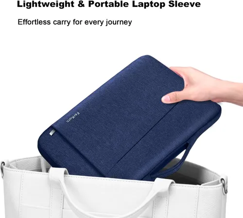 Miniatura 5 de Ferkurn Funda para Laptop para Hombres y Mujeres Funda para Chromebook Compatible con MacBook Air/Pro Lenovo Surface HP Dell ASUS Acer, 15.6 Azul
