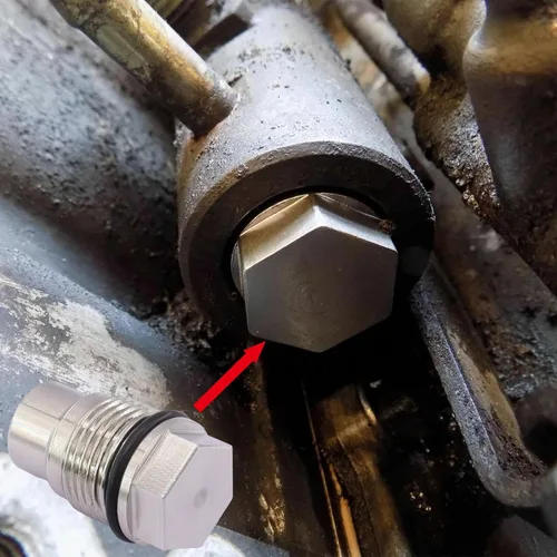 Miniatura 4 de Válvula de enchufe de riel de combustible Diesel Common Rail Tapón de combustible de acero inoxidable Válvula de alivio de presión de combustible
