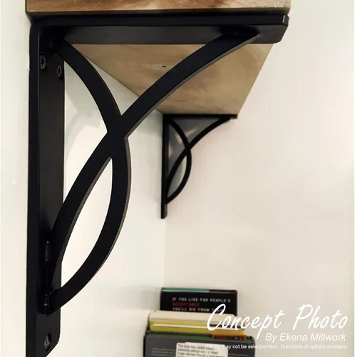 Miniatura 12 de Ekena Millwork BKTM02X10X12TGLABS Soporte de metal, 2 pulgadas de ancho x 10 pulgadas de profundidad x 12 pulgadas de alto, latón envejecido
