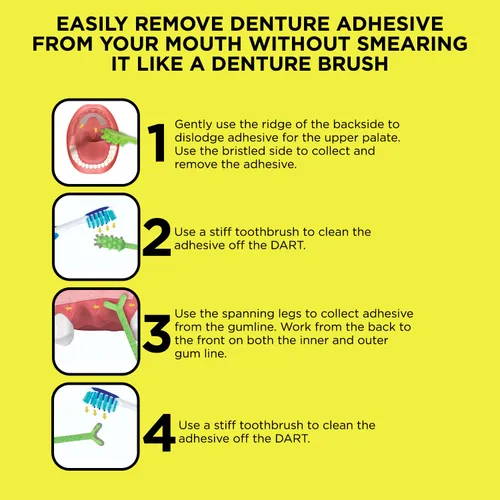 Miniatura 2 de V2 - Removedor de adhesivo de gel para dentaduras postizas de plástico duro, elimina el adhesivo de gel para dentaduras postizas de la boca
