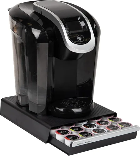 Mind Reader Cajón de cápsulas de café de una sola porción, capacidad de 30 cápsulas, organizador de encimera, 10.5 pulgadas de largo x 12.75 Negro