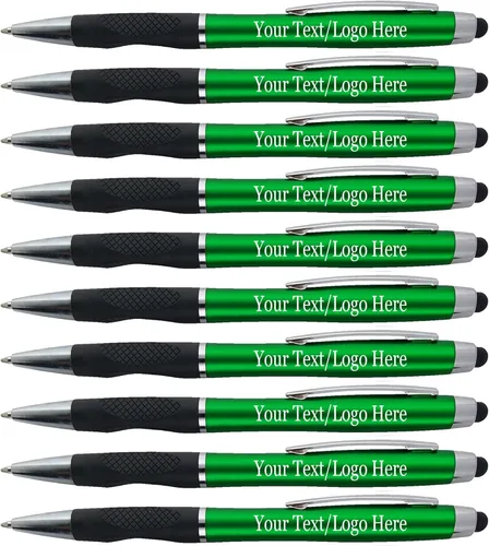 Miniatura 11 de Bolígrafos personalizados con tu logotipo o texto personalizado, paquete de 300 unidades a granel para negocios, fiestas y eventos, bolígrafo 2 en 1