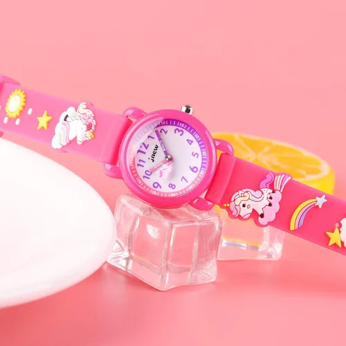 Miniatura 5 de Reloj de pulsera para niños de 3 a 10 años, diseño de unicornio de dibujos animados, impermeable, de silicona, para niños pequeños, el mejor regalo