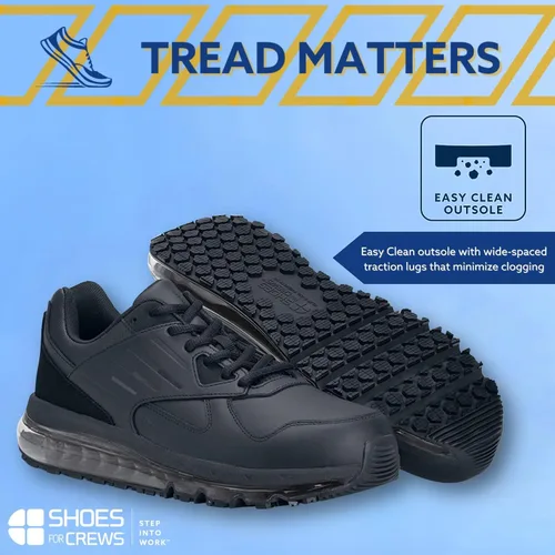 Miniatura 5 de Shoes For Crews Tenis de trabajo antideslizantes para hombre, cómodos, antideslizantes, ideales para servicio de alimentos, atención médica
