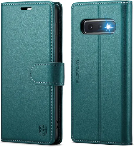 Miniatura 8 de FLIPALM Funda tipo cartera para Samsung Galaxy S10e de 5.8 pulgadas (no S10 6.2 pulgadas), con bloqueo RFID, tarjetero de crédito con bloqueo RFID