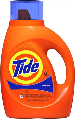Miniatura 44 de Tide Detergente líquido para ropa, original, 100 cargas, 146 onzas líquidas, compatible con alta eficiencia