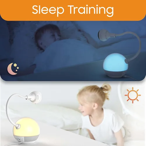 Miniatura 4 de CHILLAX DM600 Baby Mood Lite - Monitor inteligente para bebé con luz nocturna, sensor de temperatura, monitor de sueño con cámara HD, sonidos