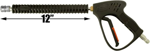 Miniatura 2 de Pistola de lavado a presión de 5000 PSI 8 GPM y varita de 12 pulgadas de grado de agua caliente de 300 ° F con bloqueo de gatillo de 3/8 pulgadas.