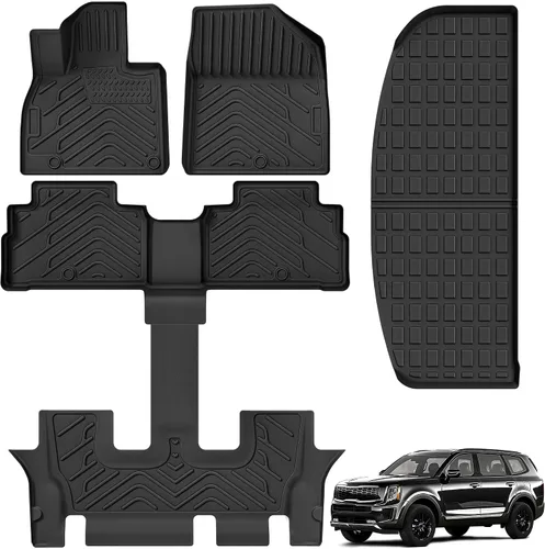Miniatura 13 de AUTOSAVER88 Alfombrillas para RAV4 2019-2025, juego de alfombrillas de goma TPE antideslizantes para todo tipo de clima, accesorios automotrices