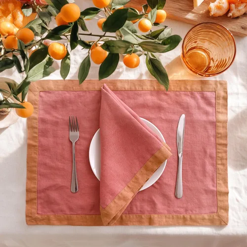 Miniatura 34 de Paños de cocina de lino de Linen World 14 x 28 pulgadas, juego de 6 paños de cocina y té decorativos, paños de cocina de lino europeo lavados