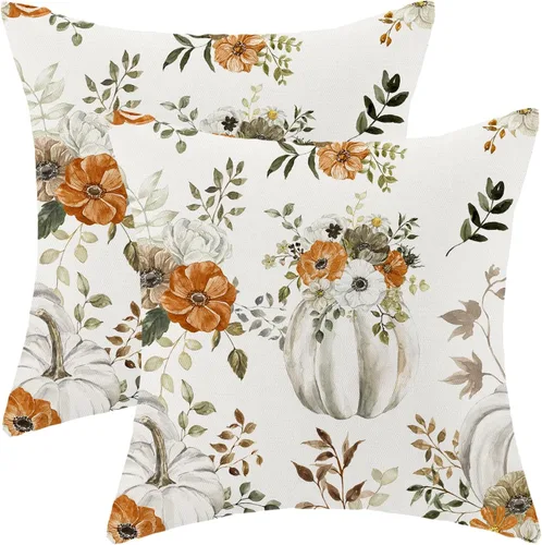 Miniatura 65 de CXMEIFLY Juego de 2 fundas de almohada de Pascua de 18 x 18 pulgadas para decoración vintage de conejo, con lazo de primavera, conejo, para Pascua02