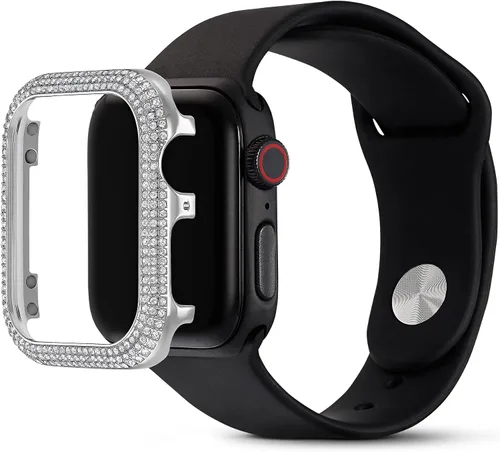 Miniatura 3 de Funda para Smartwatch Swarovski Sparkling compatible con Apple Watch Series 4 y 5, 40mm, tono plateado