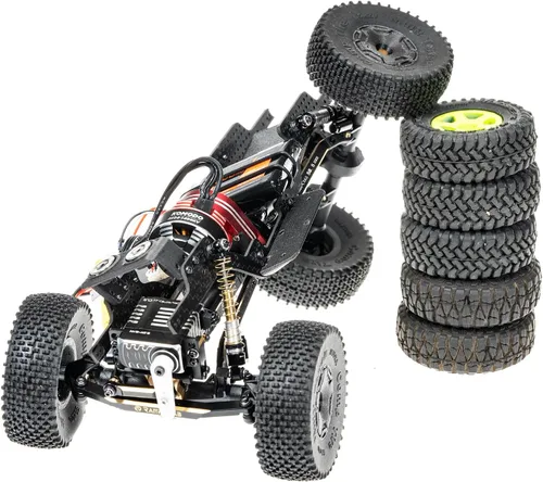 Miniatura 5 de Juego de 4 eslabones de alta liquidación para SCX24 C10, juego de eslabones de latón, piezas mejoradas para SCX24 Bronco, C10, Wrangler JLU, Axial
