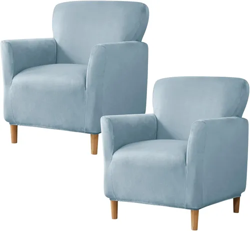 Miniatura 36 de HAOYONG - Funda elástica de terciopelo para silla de banquete, fundas para sillas de 1 pieza, fundas para sillones de sofá, funda suave para sillón