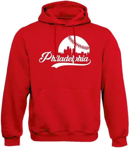 Miniatura 21 de Xtreme Apparrel Cityscape Skyline - Sudadera con capucha para hombre para fanáticos del béisbol