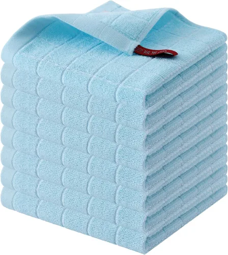 Miniatura 123 de Homaxy Paños de cocina 100% algodón de felpa, toallas de cocina ultra suaves y absorbentes para la cocina, adecuadas para secar y lavar platos