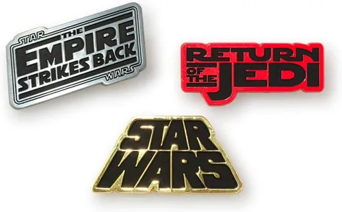 Miniatura 2 de Star Wars Episodios 4-6 Pósteres de película Esmalte Collector Pin 3-Pack, Esmalte, Sin gemas.
