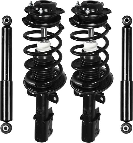 Miniatura 12 de Amortiguadores de punta de muelles helicoidales delanteros Conjunto de resortes en espiral Compatible con Chevy Trailblazer Gmc Envoy 2002-2009