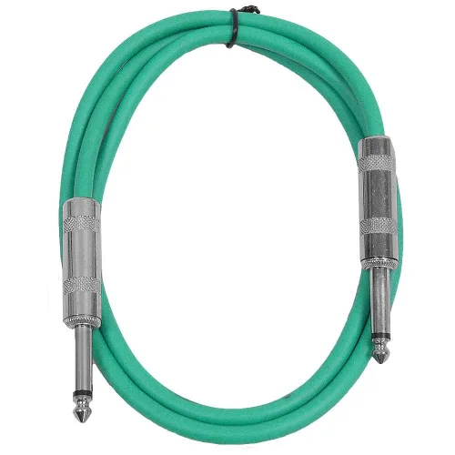Miniatura 26 de Seismic Audio - SASTSX-2 - Cable TS de 2 pies de 1/4" para guitarra, instrumento o conexión, color púrpura