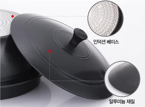 Miniatura 7 de Hansang IH Caldero de cerámica de inducción coreano tradicional olla para cocinar todas las fuentes de calor (18CM 2L)