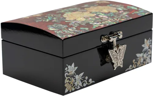 Miniatura 6 de February Mountain Joyero pequeño de madreperla Regalos para mejores amigas, mujeres, regalos de agradecimiento, regalos de cumpleaños para mamá