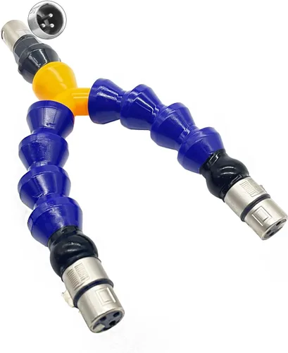 Adaptador 3XLR a doble 3XLR con varillas flexibles, accesorio de máquina sexual, doble penetración para consoladores de conector 3XLR masturbador