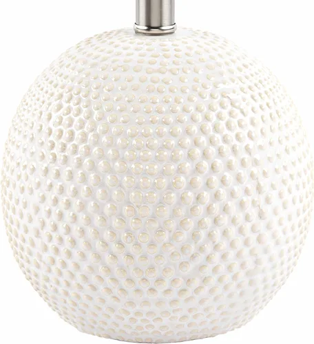 Miniatura 5 de BoutiqueRugs Manaloal - Lámpara de mesita de noche de cerámica con puntos boho para mesita de noche de dormitorio, iluminación lateral lateral