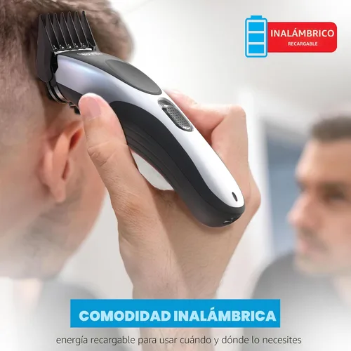 Miniatura 2 de Wahl Clippers Home Pro - Cortapelos recargable sin cable para hombres con cuchillas de corte de pelo de precisión y protectores de fijación seguros