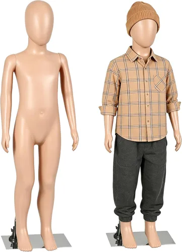Miniatura 11 de Maniquí femenino de cuerpo completo con cabeza ajustable, extremidades flexibles, diseño desmontable de 69 pulgadas, forma de vestido con base