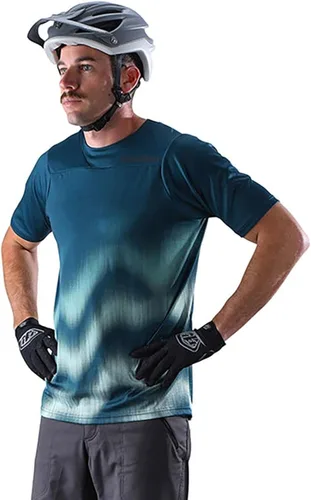 Miniatura 3 de Troy Lee Designs Camiseta de ciclismo MTB para bicicleta de montaña para hombre, Skyline SS Wave