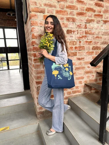 Miniatura 89 de Ecoright Bolsa de lona estética para mujer, bolsa grande con cremallera y bolsillo, bolsa de mano para mujer, para yoga, trabajo, playa