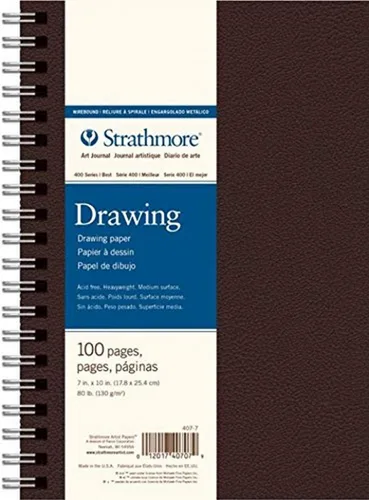 Miniatura 7 de Strathmore Bloc de papel de dibujo reciclado encuadernado con alambre 9 x 12 pulgadas - 80 libras, 24 hojas -62443900