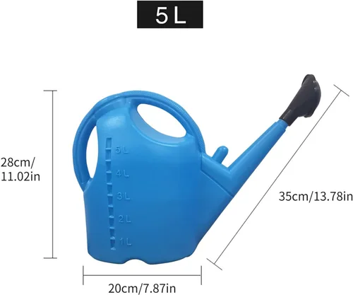 Miniatura 5 de Regaderas grandes para Plantas Jardin Regadera para Plantas de 5L para exteriores (azul)